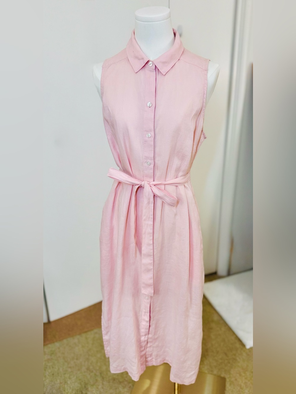 Tommy Bahama Two Palms 100% Linen Shirt Dress w/ Belt | sz: SP | Like New!